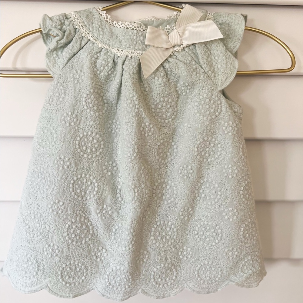 Catherine Malandrino Cream Lace Baby Dress
